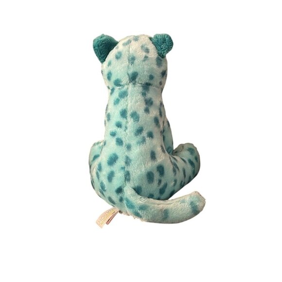 Aurora World Destination Nation Leopard Cheetah Plush Stuffed Animal Teal Aqua - Picture 4 of 7